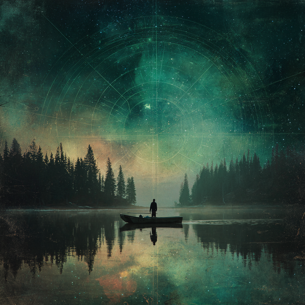 The Belief Terrain — a 3D landscape of glowing nodes representing personal beliefs