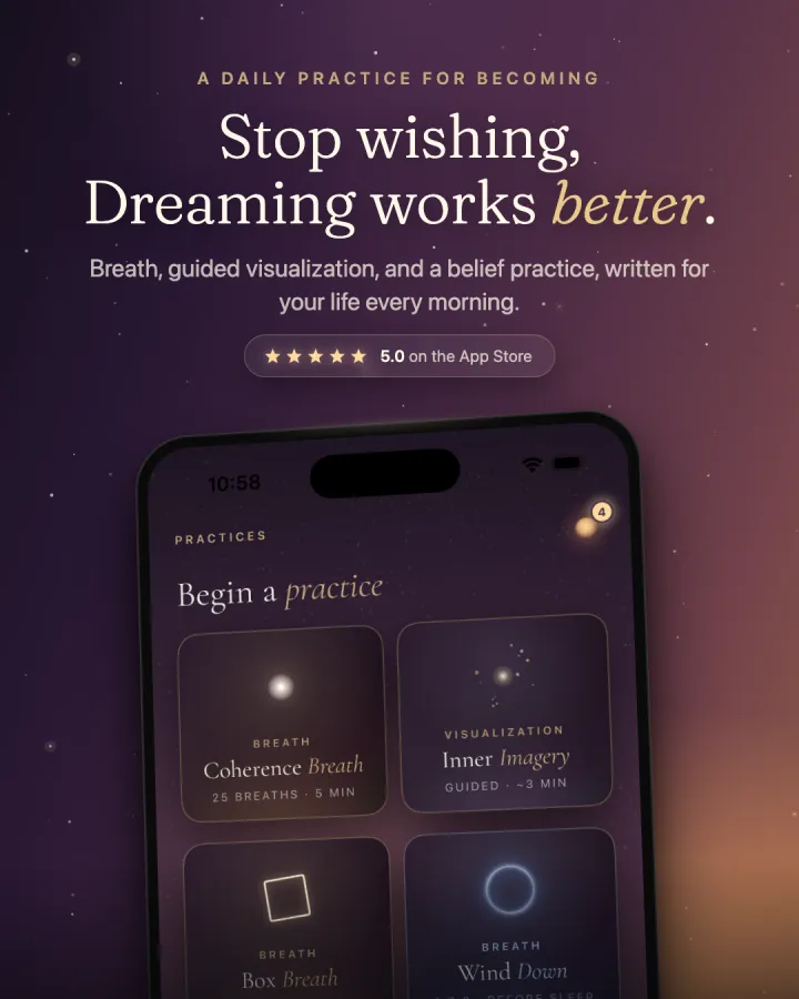 Stop wishing, dreaming works better: the practices tab