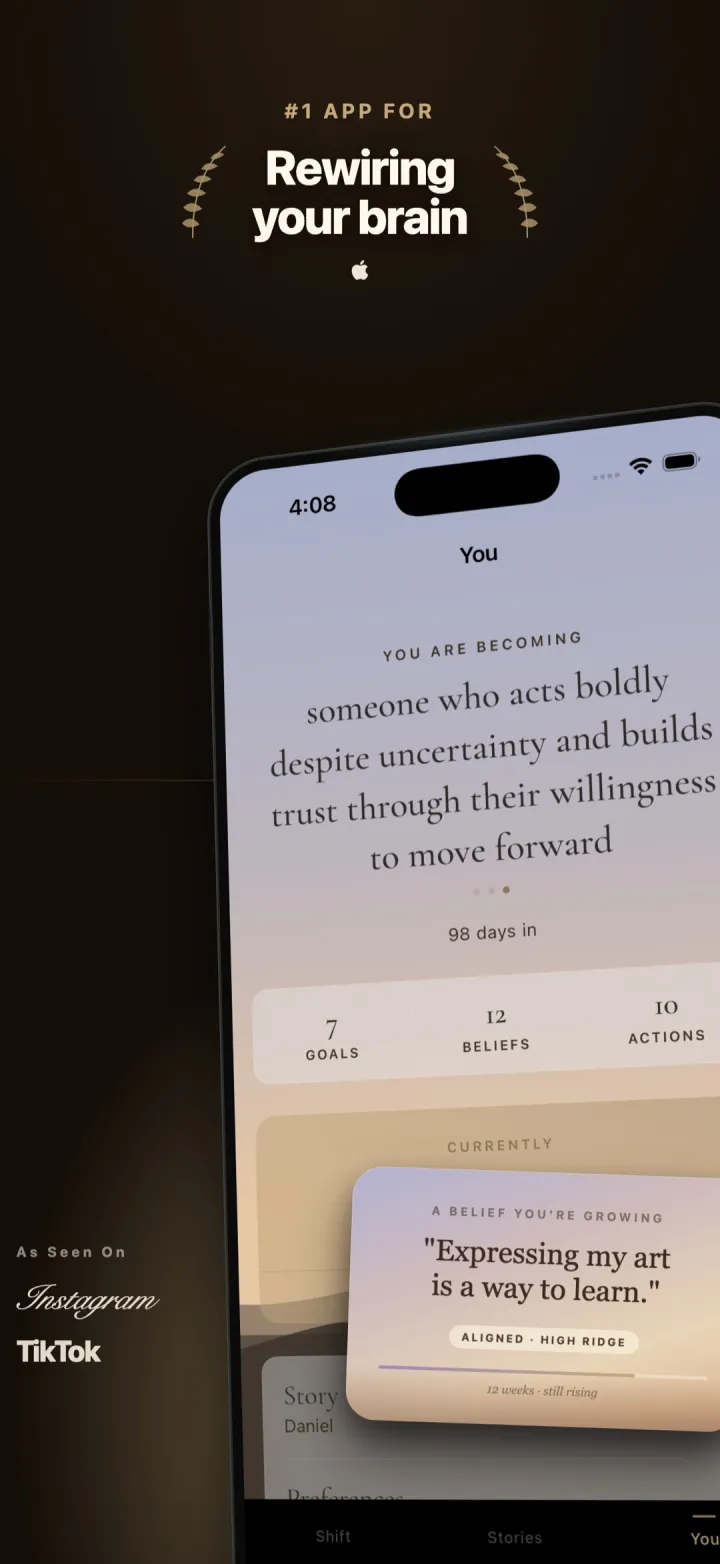 The You tab, your becoming identity